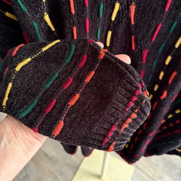 Vintage 90s Tundra for Bachrach Multicolor 3D Sweater Coogi Style Y2k Large - Picture 3 of 5